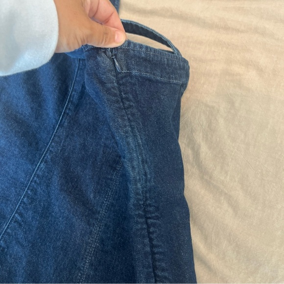 Sold GAP Blue Halter Sheath Maxi Dress - Picture 7 of 14